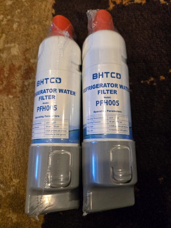 Lot of 2 BHTCO PFH005 Refrigerator Water Filter New Sealed