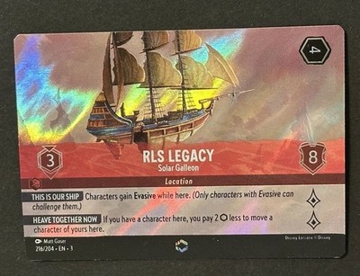 Disney Lorcana: ''RLS Legacy - Solar Galleon'' 216/204 - EN - Enchanted (EX)