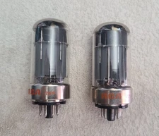 Strong Pair RCA 6080 Grey Smooth Plate Top O Getter Tripple Mica