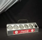 Vintage Coca Cola Aluminum 12 Bottle Carrier Holder 1950's Original Condition