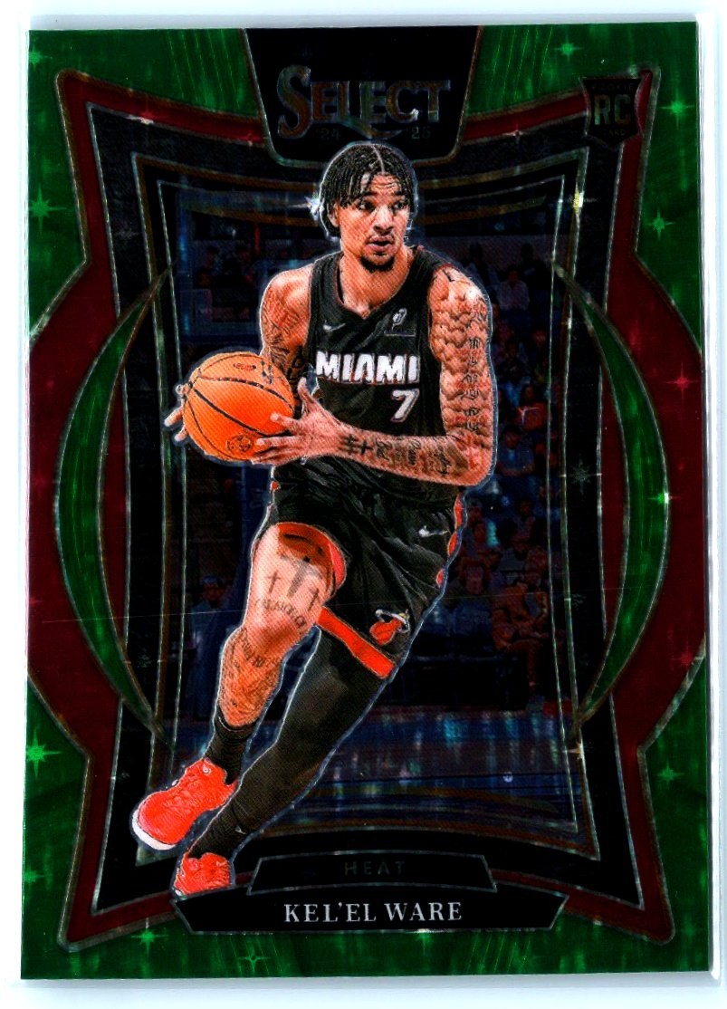 2024-25 Panini Select #66 Kel'el Ware Green Stars Prizm RC