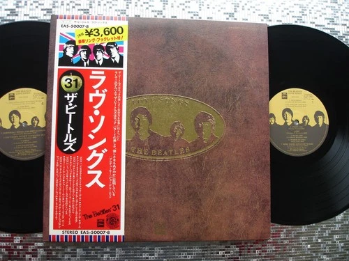 The Beatles ‎~ Love Songs ~ Japanese LP w/UK Flag OBI Apple Records EAS-500078