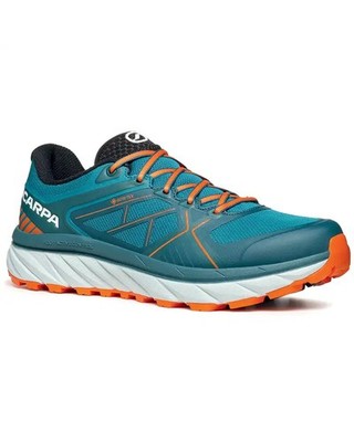 Scarpa Spin Infinity GTX Gore-Tex Men's Trail Running Shoes, Lake Blue/Orange (T