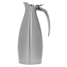 Service Ideas ALTU10BS Altus Carafe, Stainless Steel, Flip Top lid, 1 Liter,
