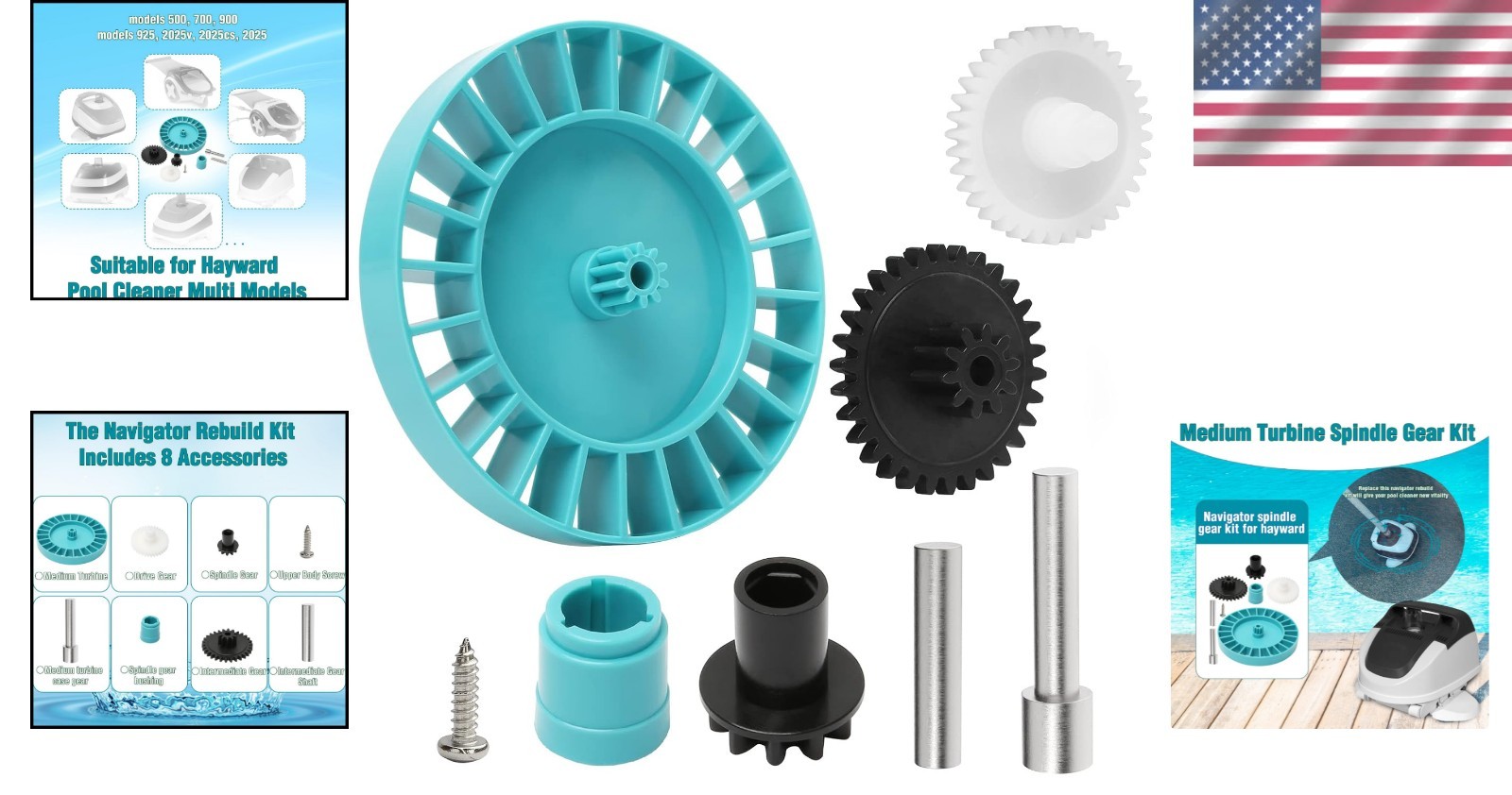 Install Notifications Complete Navigator Gear Kit for Hayward Pool Cleaners - Durable & Easy ...