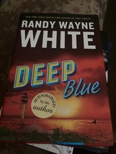 Deep Blue by Randy Wayne White Signed 1st Like New Hardcover Doc Ford 2016