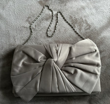Clutch Bag in Mink Satin Material M&S VERY good condition