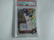 2022 BOWMAN CHR. RAYNE DONCON SPECKLE REFR. AUTO (265/299) ROOKIE CD PSA 9 MINT