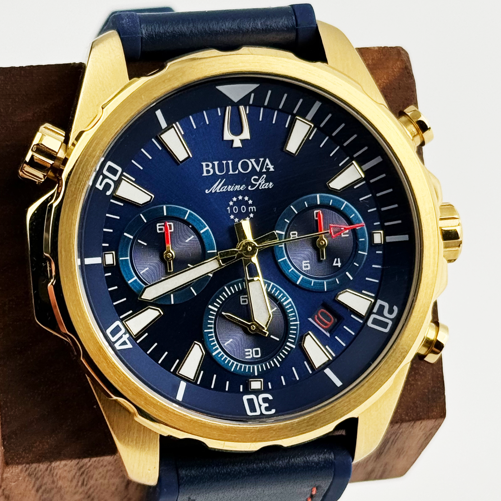 Bulova 97B168 Marine Star Men Watch Blue Dial Six-Hand Sports ...