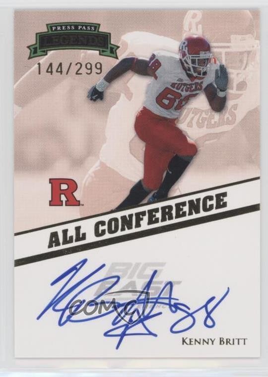 Kenny Britt Press Pass Legends All Conference Autographs #ACKB Base