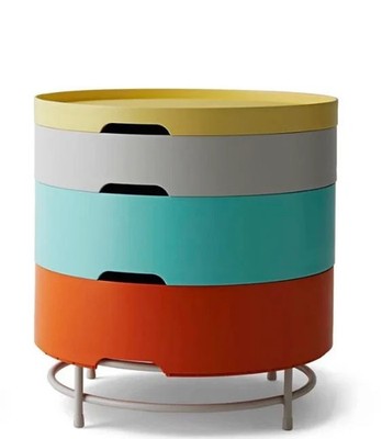 IKEA Retro PS Serie mehrfarbig Stapeltisch Aufbewahrungstisch 2014 Kult Sammlerstück