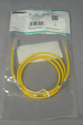 PANDUIT UTP28SP4YL Ethernet Patch Cable 4ft Yellow ***NEW***