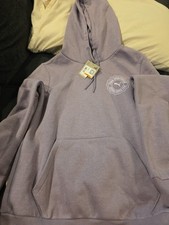 Puma Emblem Pullover Hoodie Womens Purple Casual Outerwear Small 68440537 NWT