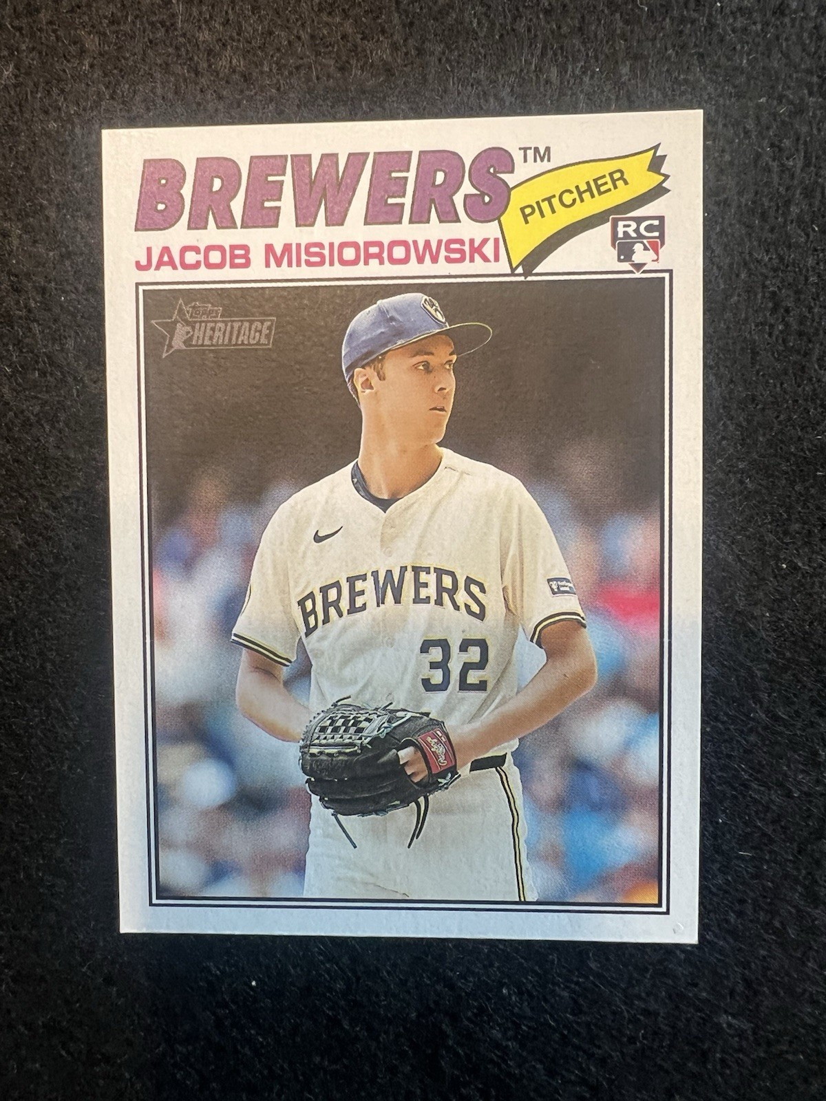 2026 Topps Heritage Jacob Misiorowski RC #144 Milwaukee Brewers