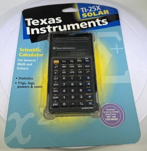 Texas Instruments 25X Calculatrice scientifique solaire nouvelle marque