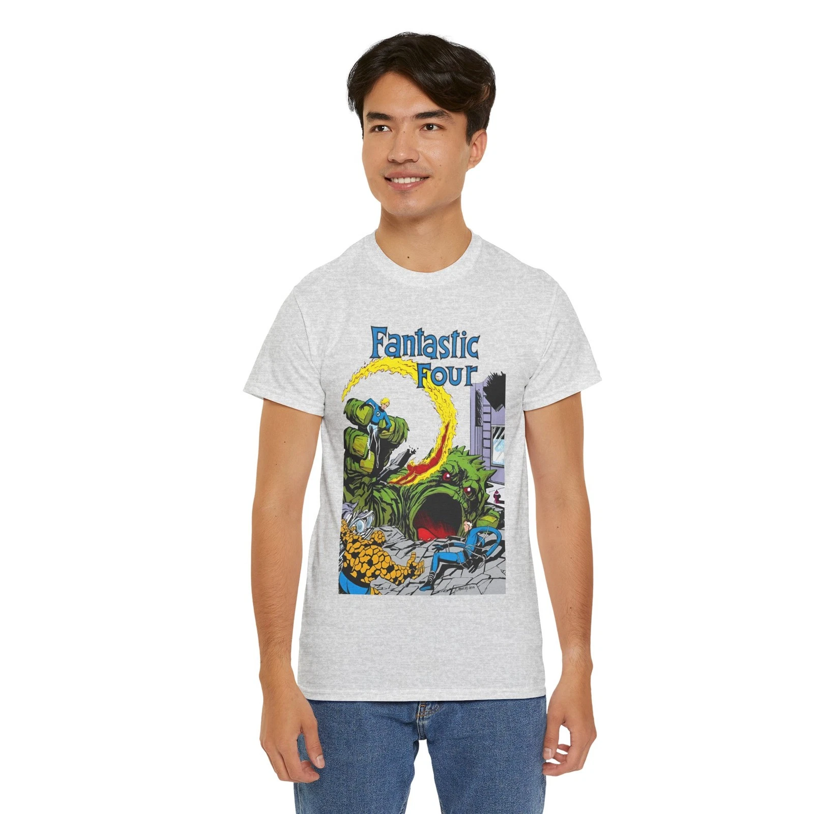 Fantastic Four T-Shirt - John Byrne Art - #1 Cover - Marvel Comics - Human Torch