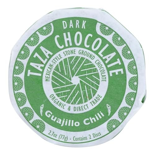 Taza Chocolate Organic Mexicano Disc 50% Dark Chocolate, Guajillo Chili, 2.7