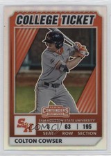 2022 Elite Extra Edition College Tickets Optic Holo Prizm Colton Cowser 0u66