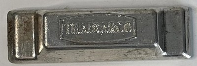 THAISARCO Tin Ingot Bar Industrial Metallurgy Sample Thailand Vintage Specimen