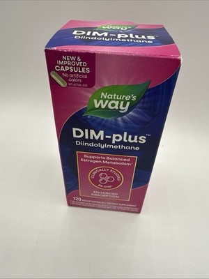 Nature's Way DIM-Plus DIM Diindolylmethane Supplement - 120 Capsules *EXP 07/26*