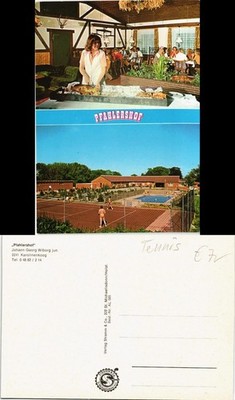 Karolinenkoog Pfahlershof Johann Georg Wiborg, inn with tennis court 1975