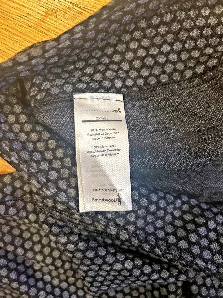 Smartwool Merino 100% Lana 250 Mujer Capa Base Pantalón en Elegante Lunares. Foto 3 de 3