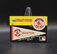 1986 Fleer BOSTON RED SOX Team Sticker / Lloyd Waner Famous Feats Card #12