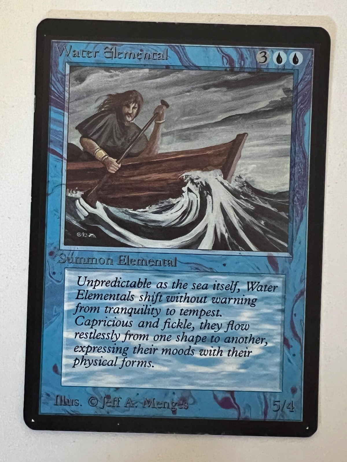 Magic the Gathering MTG Beta Water Elemental LP (Beta Bob)