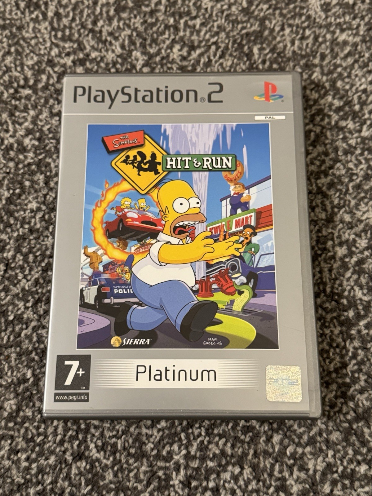 The Simpsons: Hit & Run - Platinum Sony PlayStation 2 PS2 Video Game - Disc VGC