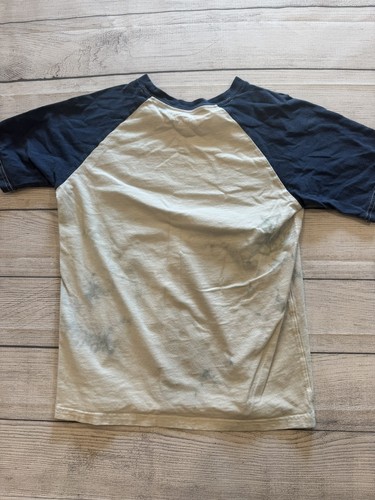 Gap Kids Shirt Boys Medium Blue White Backstage Pass Rock Tour Graphic Tee - Picture 3 of 4