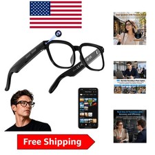 4K HD Smart Glasses with Real-Time Translation & Hands-Free Bluetooth Control