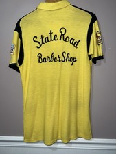 VINTAGE 1960's HILTON BOWLING POLO SHIRT CLEVELAND BARBERSHOP CHAIN STITCHED