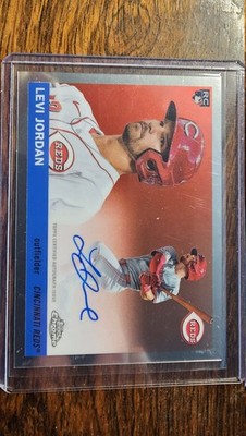 2025 Topps Chrome Platinum Levi Jordan #CPA-LEJ Reds Auto RC