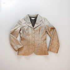 Pendleton Womens Gray Blazer 100% Virgin Wool Size 12 Made in USA