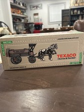 ERTL TEXACO Horse  Tanker 1991 Collector's Series Locking Coin Bank NEW IN BOX
