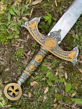 ustom Handmade Knight Templar Sword, 12th Century Crusader Medieval Sword