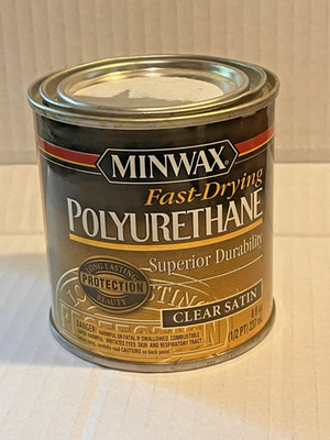 Minwax Fast Dry Polyurethane, Clear Satin, 8 oz