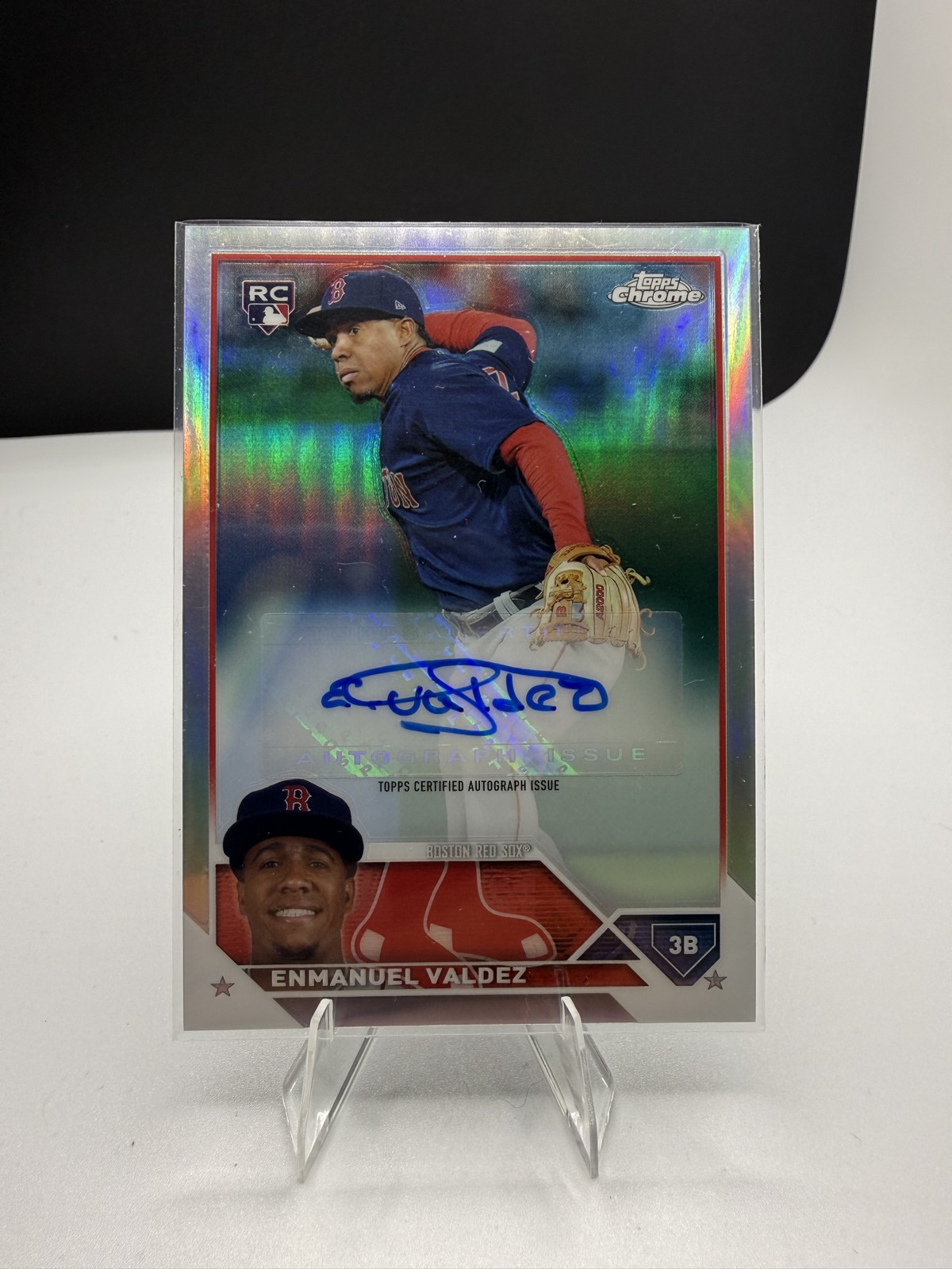 2023 Topps Chrome Update Series - Autographs Enmanuel Valdez #AC-EV Refractor...