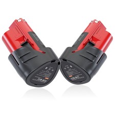 2 Pack 12V 3.5Ah Replace MILWAUKEE M12 48-11-2401 Lithium Ion Battery 48-11-2420