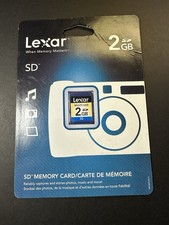 Vintage Genuine Lexar Multi-Use SD Card 2 GB Class 2 Memory Card New