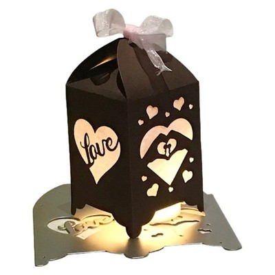Heart Lantern Metal Cutting Dies Scrapbooking Card Embossing Template Stencil