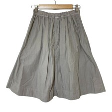 MHL. MARGARET HOWELL Knee-Length Gathered Flare Skirt, Size 1, Gray Women USED