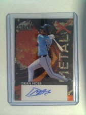 2026 Leaf Metal Baseball 1 of 1 Gold Vinyl Metal X - Autograph - Dean Moss #1/1