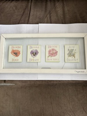 Hallmark Marjolein Bastin JUST BLOOM - Bold Bright Beautiful Wall Decor Framed