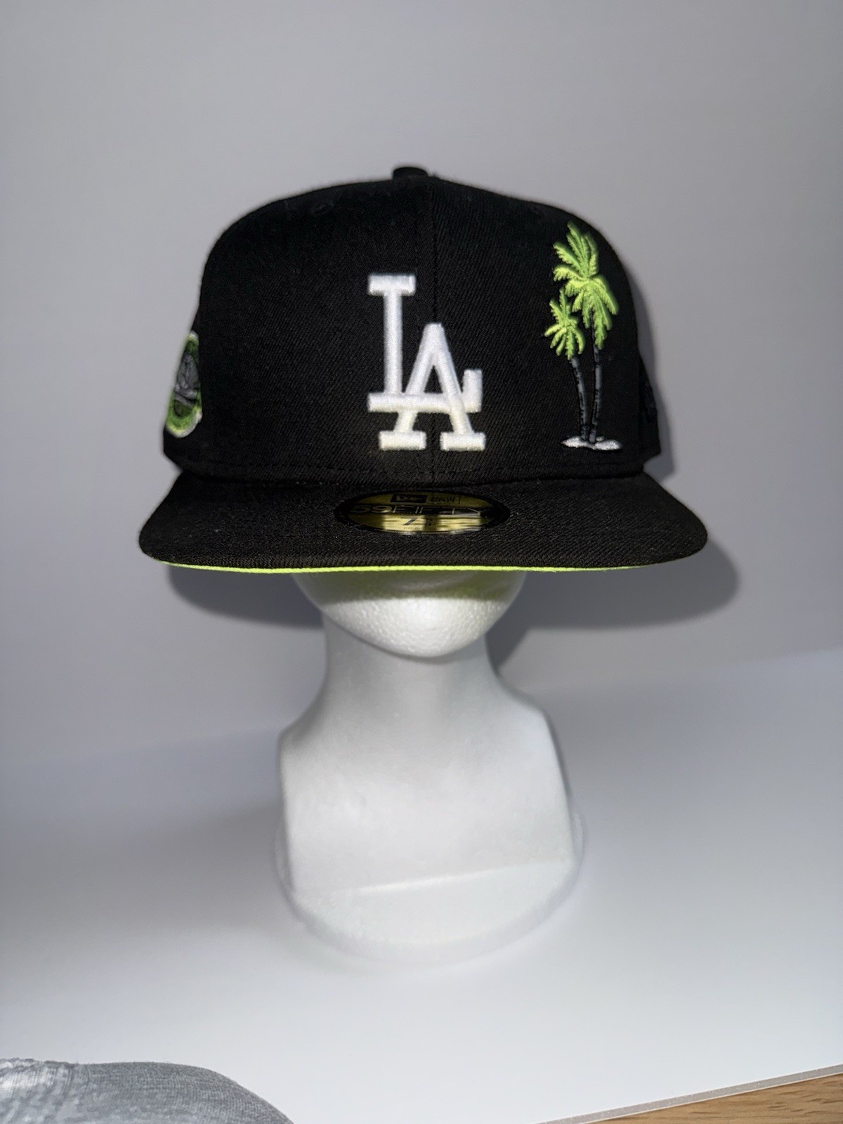 La Dodgers Black Neon Green New Era Specialized Patch Hat Exclusive Edition