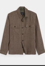 TODD SNYDER New York Texture Tailored Linen & Silk  Shirt Jacket Sz XL NWT $458