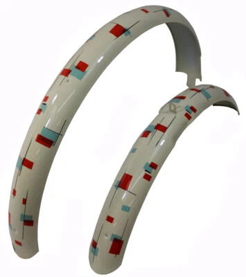 Electra GiGi Lady Cruiser Schutzbleche 26" Longboard Fender Set Creme