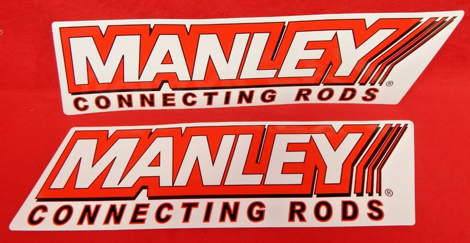 ПАРА 10 «лот из 2 наклейки стикер Manley соединительные стержни наклейки непредвиденный размер - Изображение 2 из 3