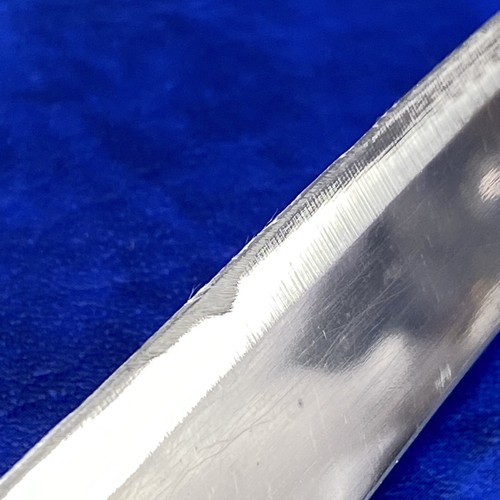 Coltello da cucina vintage Geneva Forge USA acciaio inox intaglio parti danneggiate riparazione - Foto 12 di 20