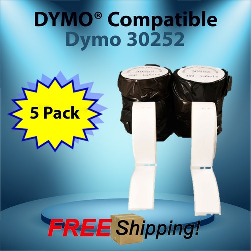 Dymo Compatible LabelWriter 30252 White Paper Rolls Twin Turbo Duo - Picture 18 of 70